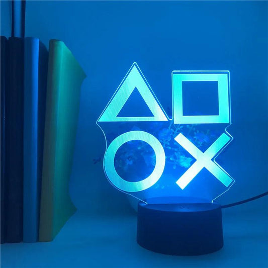 PS4 Game Icon Lamp Neon Sign Sound Control Decorative Lamp Colorful Lights Game Lampstand LED Light Bar Club KTV Wall Decor - NEOstore