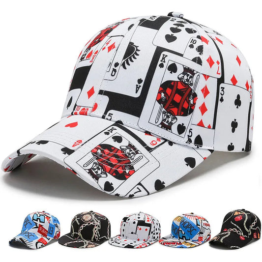 Graffiti Baseball Cap Fashion Personality Hiphop Street Trend Hat Outdoor Snapback Hat Adjustable Breathable Cap